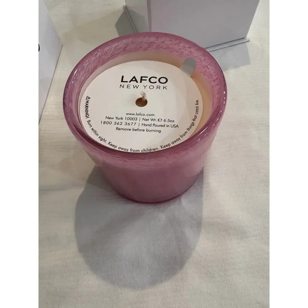 LAFCO Candle Powder Room Duchess Peony Camellia Rose Water Bougie 6.5 oz NEW